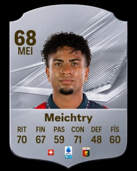 Card de Franz-Ethan Meichtry, CAM, overall 68