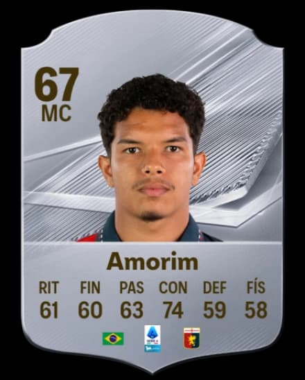 Card de Amorim, CM, overall 67