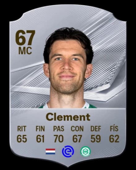 Card de Pelle Clement, CM, overall 67