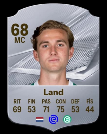 Card de Tygo Land, CM, overall 68